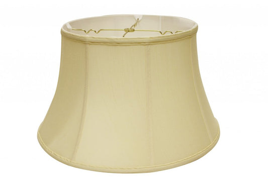 Antiqued White Monay Shantung Silk Drum Lamp Shade