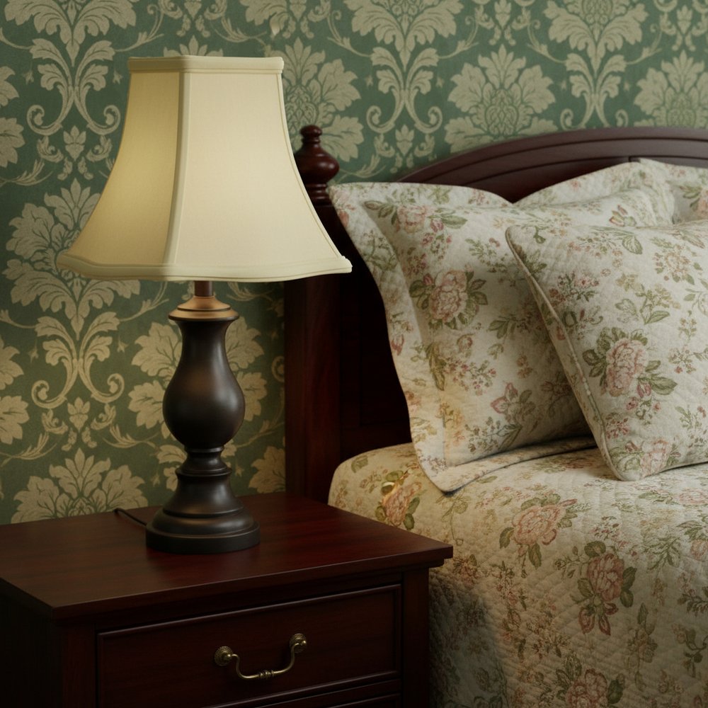 18" Ivory Premium Square No Slub Lampshade