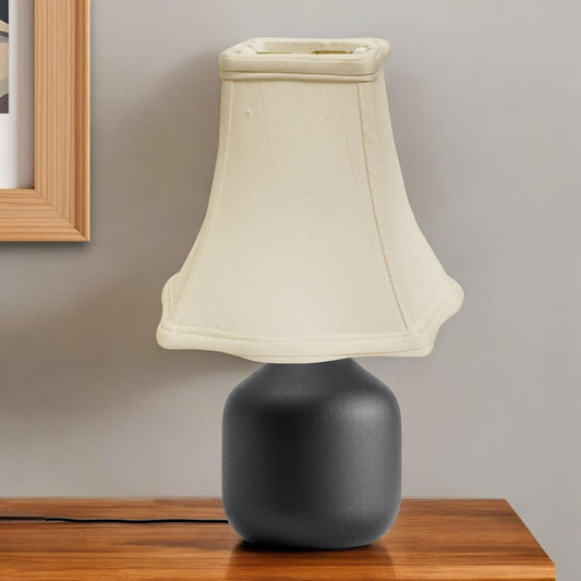 White Monay Shantung Silk Square Lamp Shade