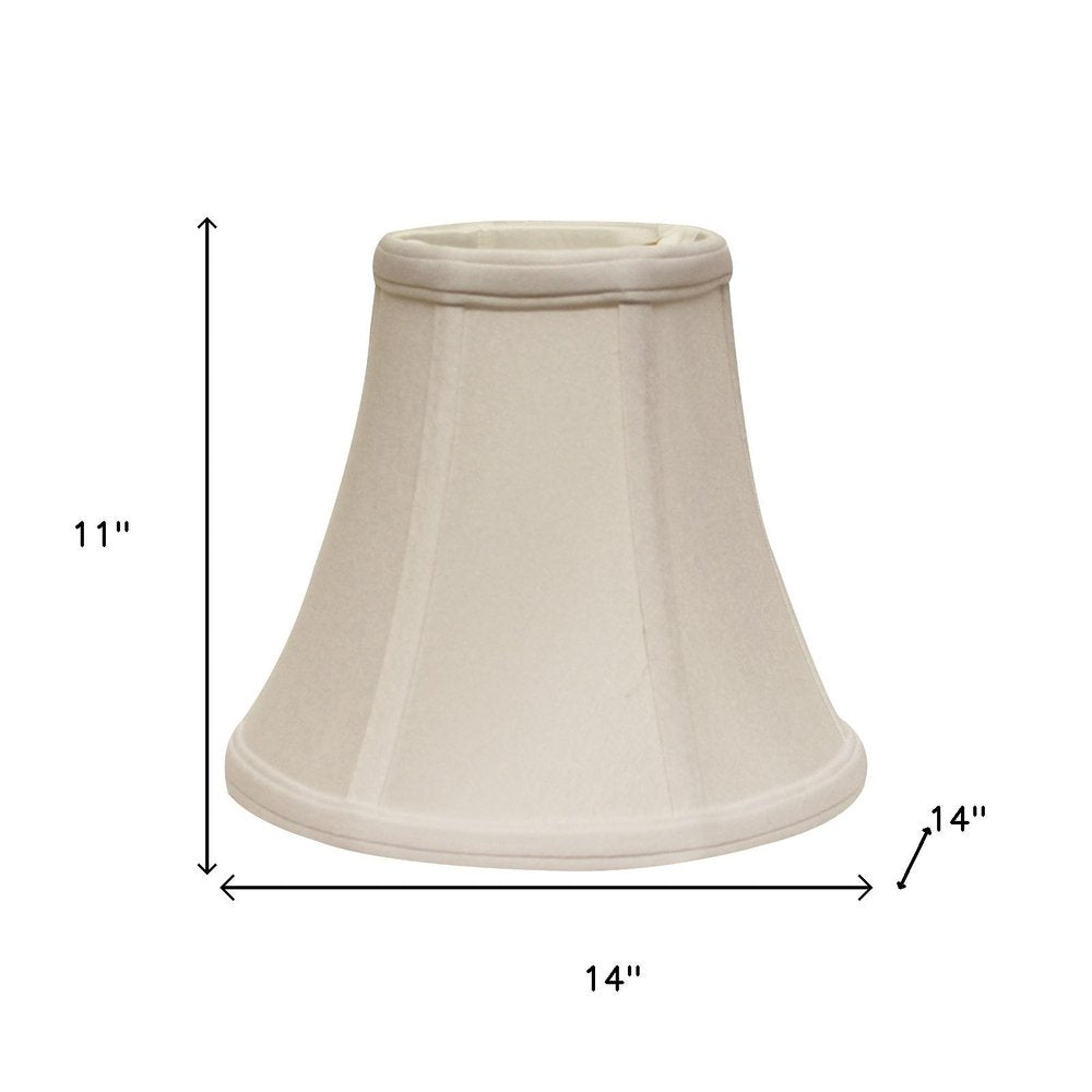 14" Snow Premium Bell No Slub Lampshade