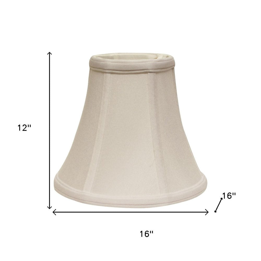16" Snow Premium Bell No Slub Lampshade