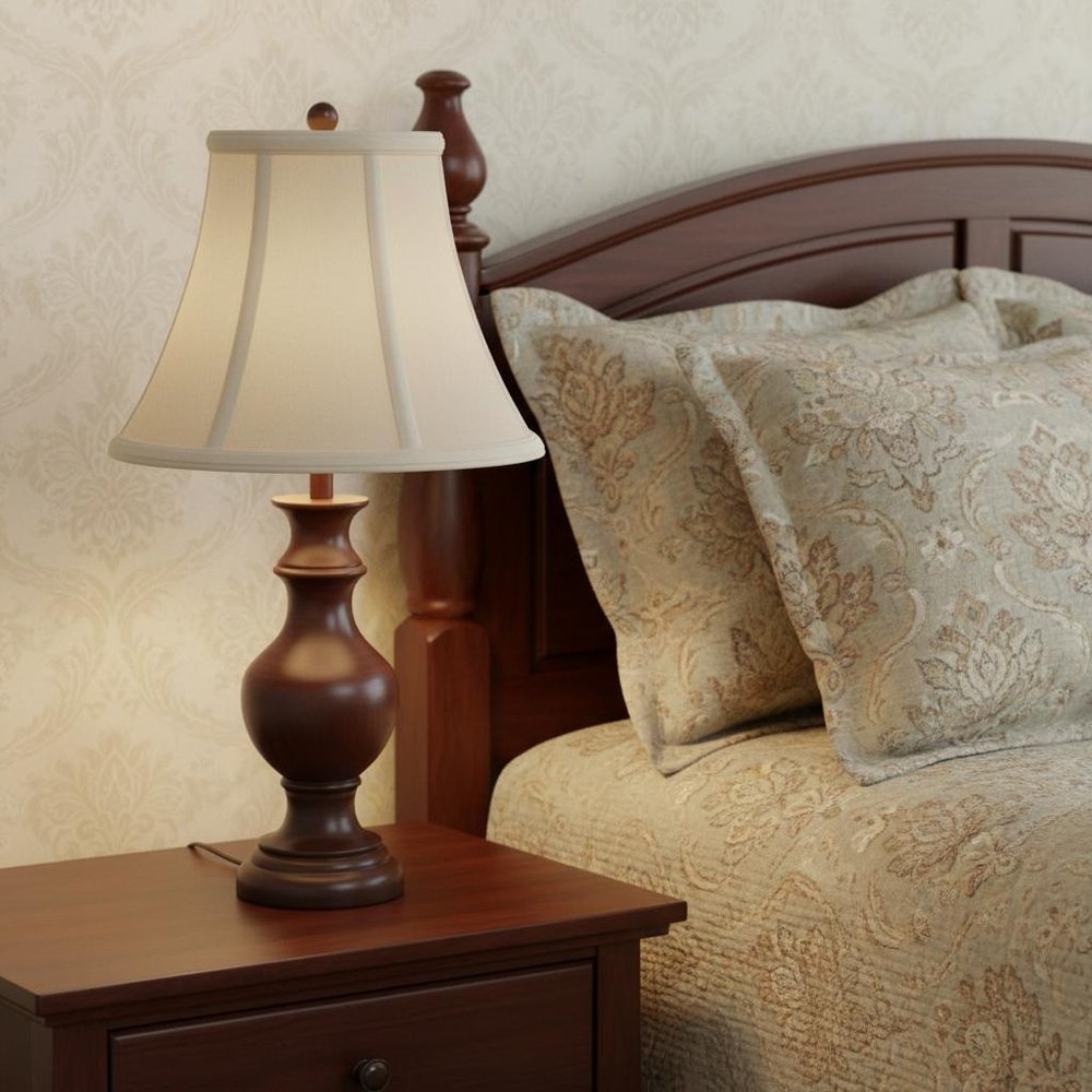 16" Snow Premium Bell No Slub Lampshade