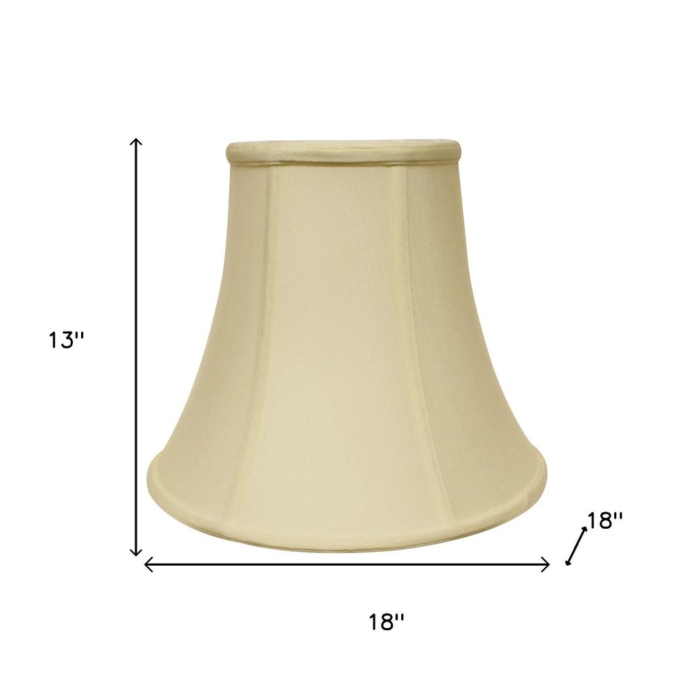 18" Ivory Premium Bell Monay Shantung Lampshade