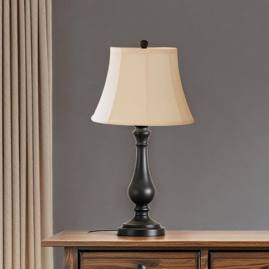 Off White Monay Shantung Silk Bell Lamp Shade