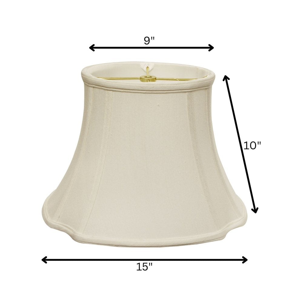 Cream Monay Shantung Silk Oval 15 Bottom