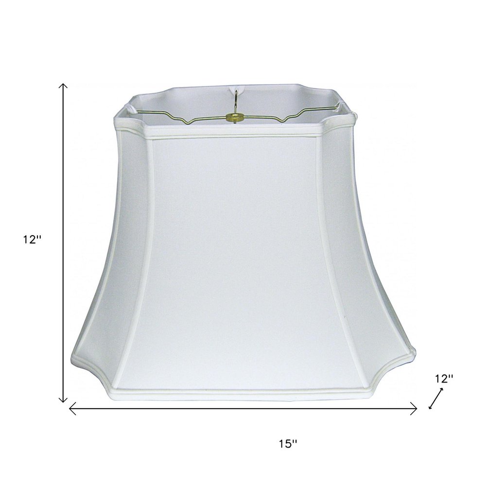 Snow Shantung Silk Lamp Shade