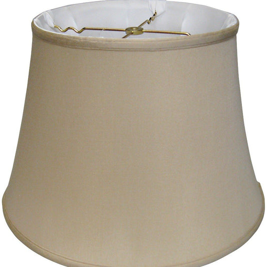Brown Pongee Silk Bell Lamp Shade