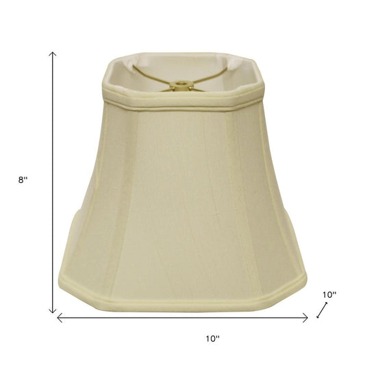 Ivory Monay Shantung Silk Square Lamp Shade
