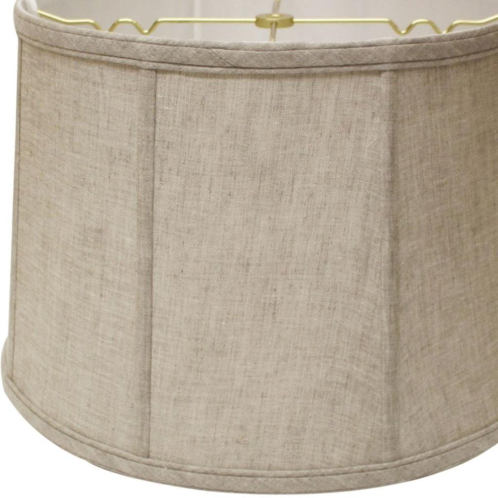 Cream Linen Drum Lamp Shade
