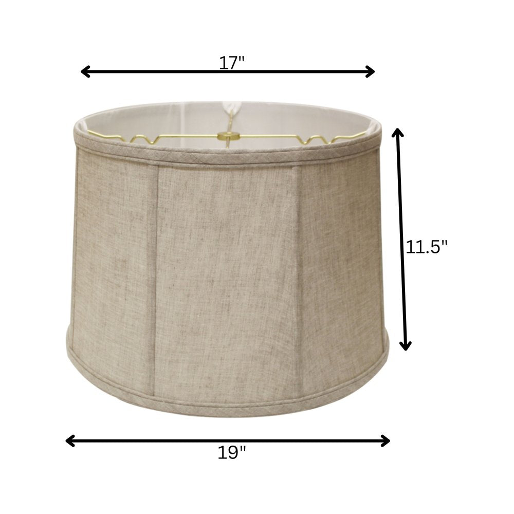 Cream Linen Drum Lamp Shade