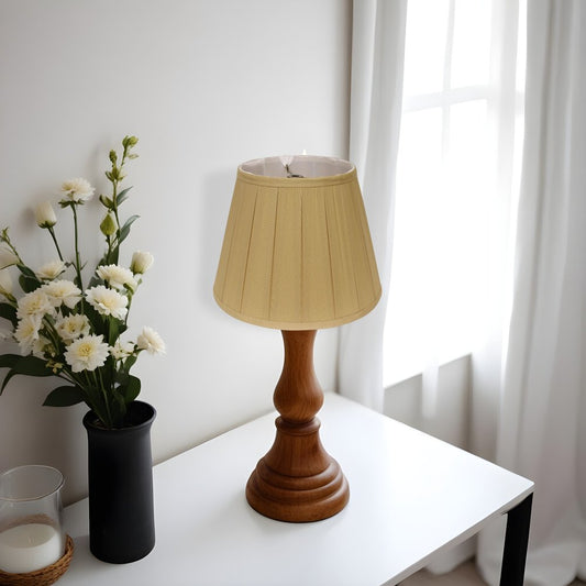 Camel Shantung Silk Empire Lamp Shade