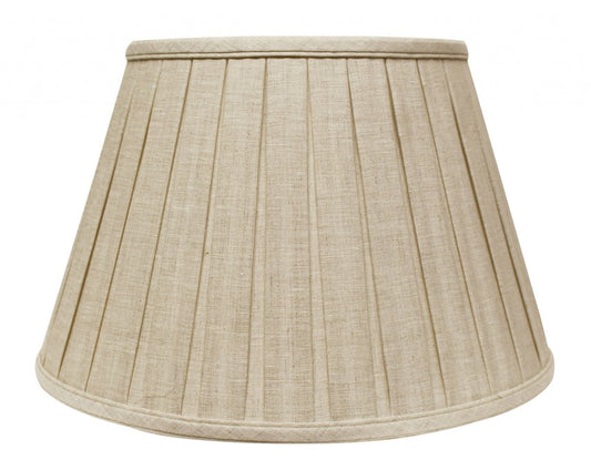 Cream Linen Pleated Empire Lamp Shade