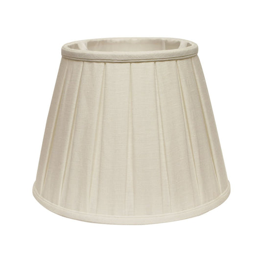 White Linen Pleated Empire Lamp Shade