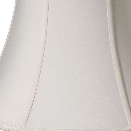 Cream Shantung Silk Oval Lamp Shade