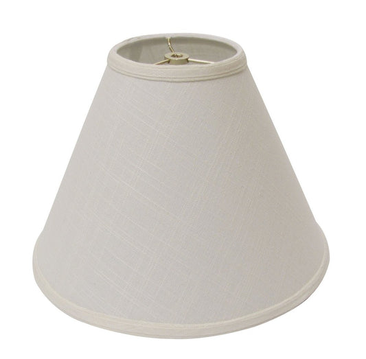 Off White Linen Cone Lamp Shade
