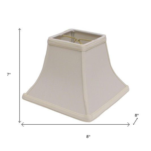 Ivory No Slub Innsbruck Square Lamp Shade
