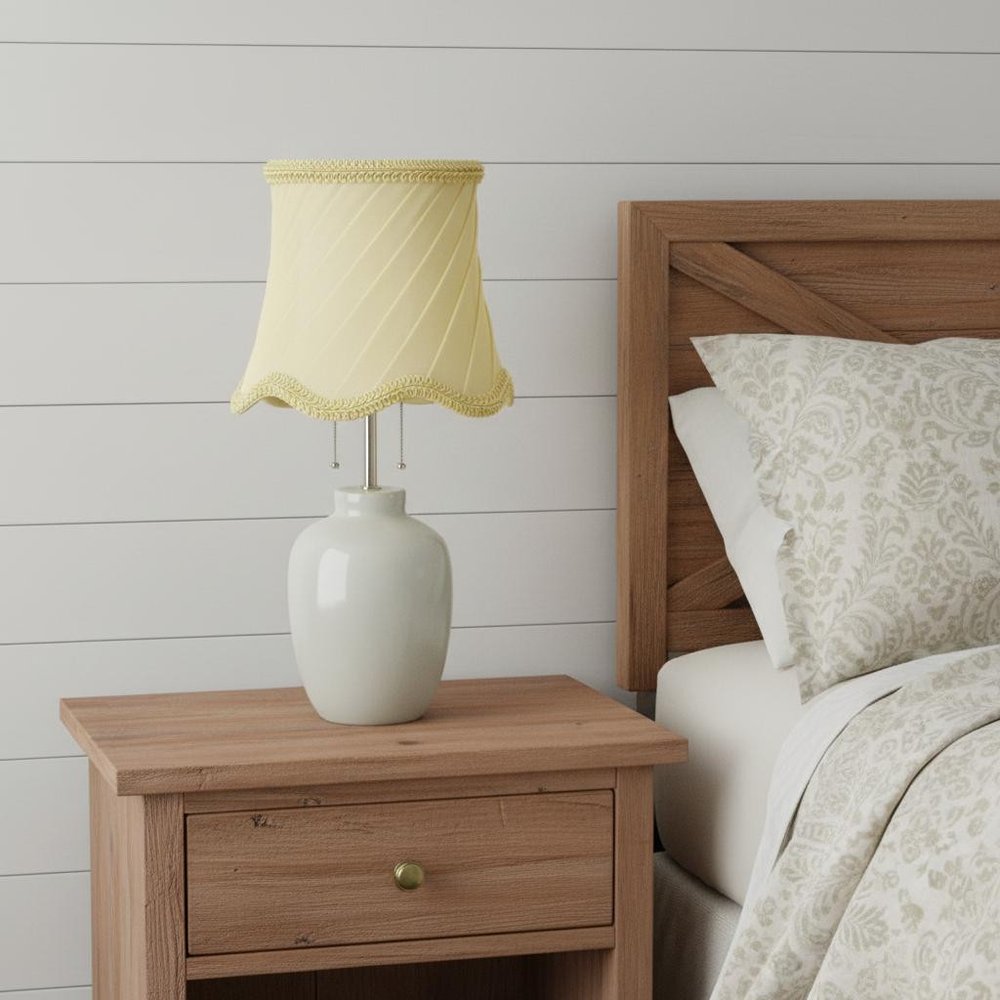 Slate Gray Silk Bell Lamp Shade