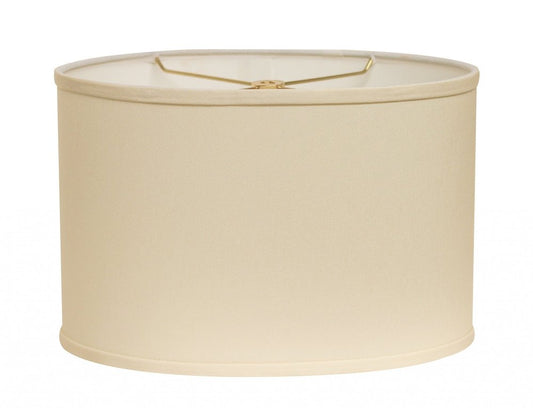 Ivory No Slub Innsbruck Oval Lamp Shade