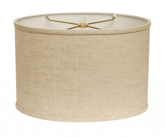 Light Yellow Linen Oval Lamp Shade