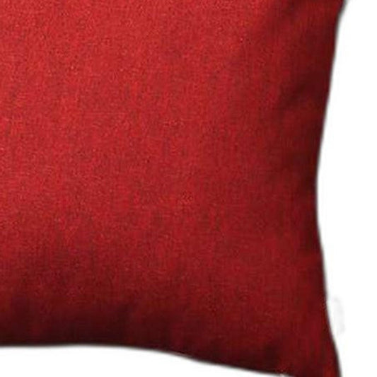 18" Red Throw Pillow Cover