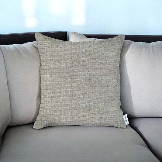 18" Beige Throw Pillow Cover