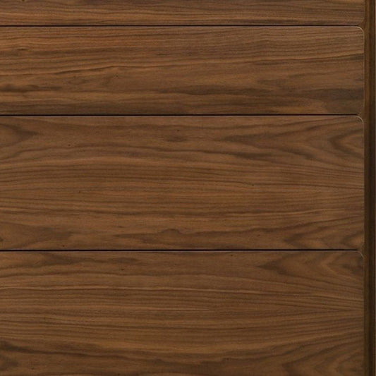 59" Walnut Solid Wood Six Drawer Double Dresser