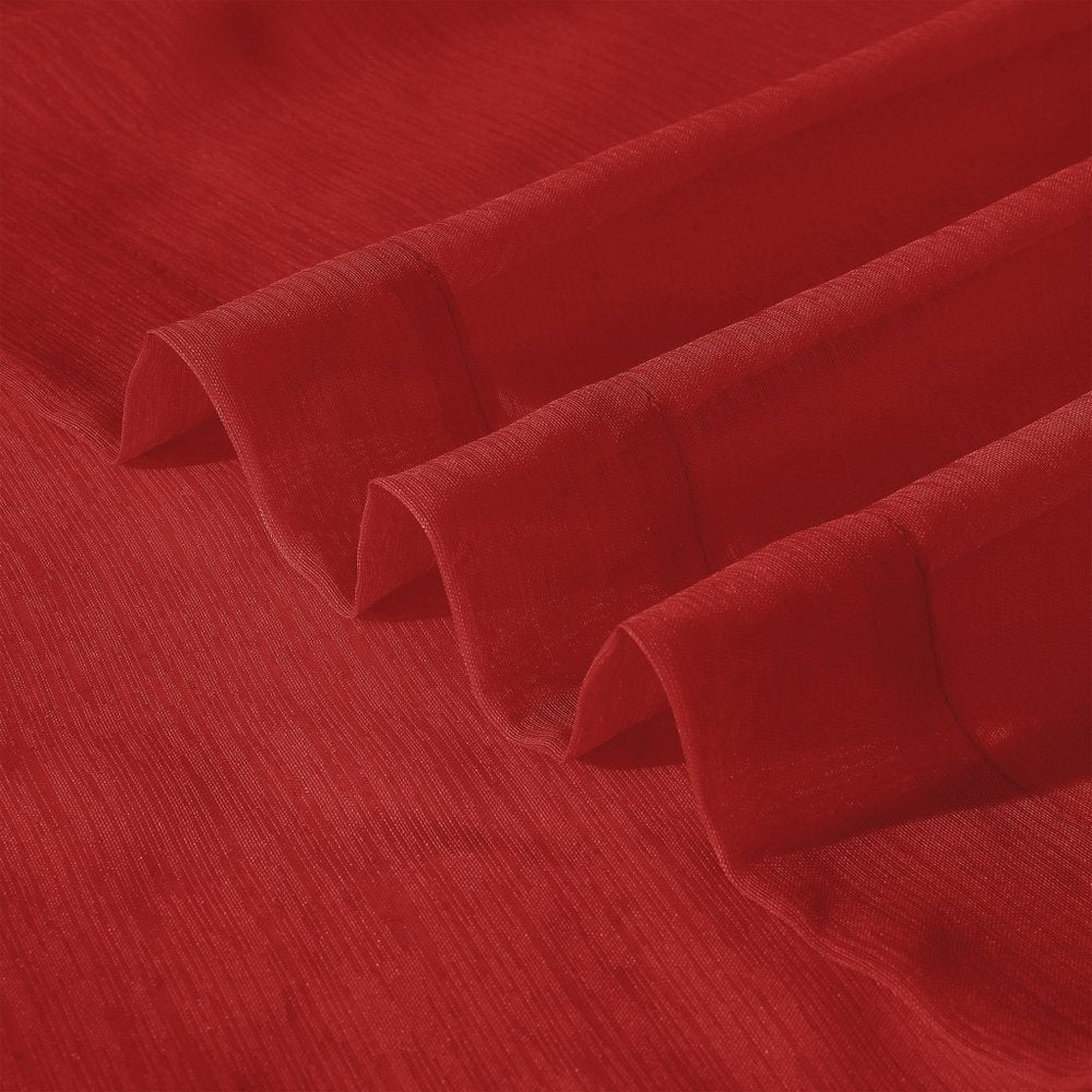 Set of Two 84" Red Solid Modern Window Panels