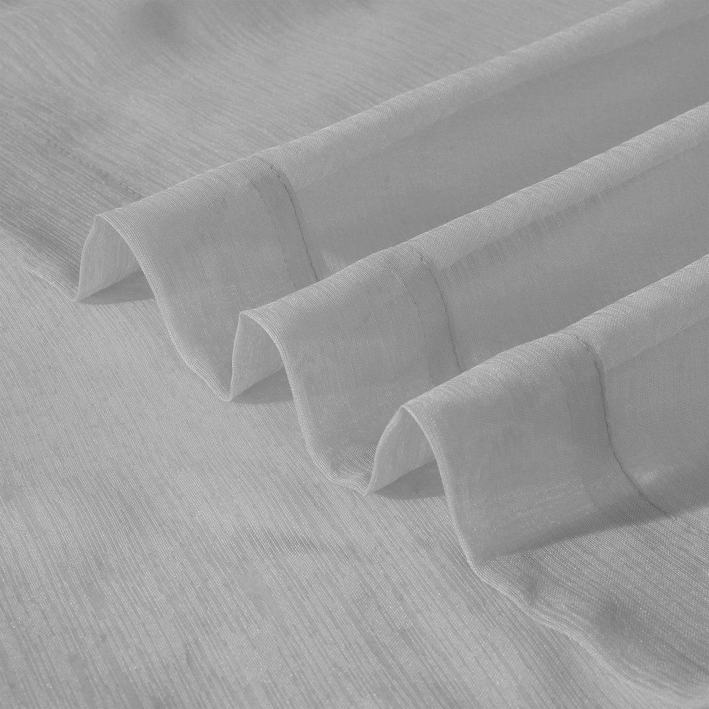 Set of Two 84" Silver Solid Modern Window Panels