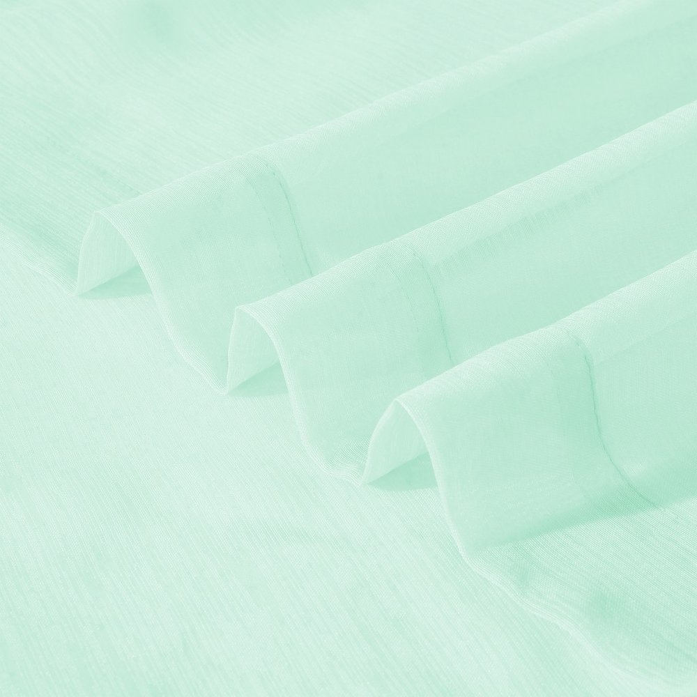 Set of Two 84" Aqua Solid Modern Window Panels