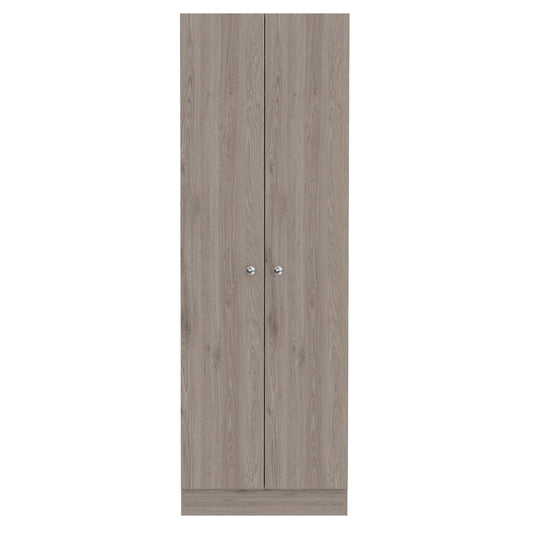 71" Light Gray Wood Pantry Or Storage Closet