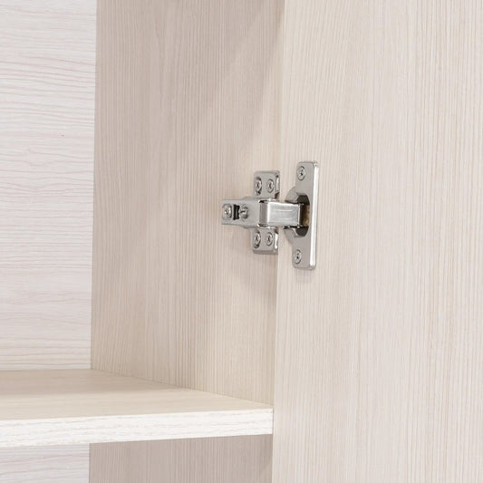 71" Light Gray Wood Pantry Or Storage Closet