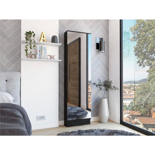 Black Ten Pair Shoe Rack