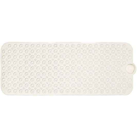 40" Beige Latex Bubbles Non Slip Shower Mat
