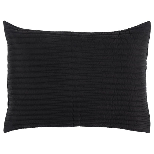 Black Geometric King Quilt