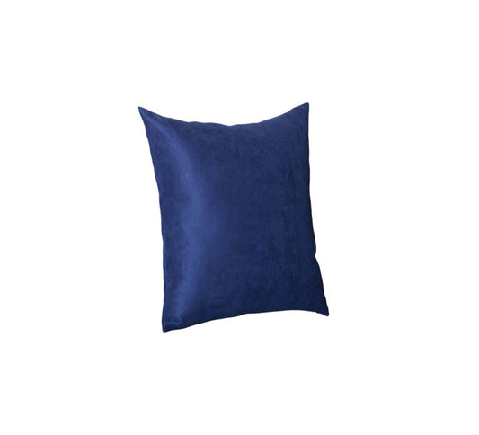 Set Of Four 17" X 17" Navy Blue Polyester Zippered Pillow Cover