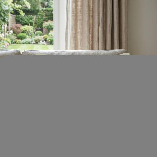 14" X 24" Cream Tokyo Daylight Skyline Lumbar Decorative Pillow