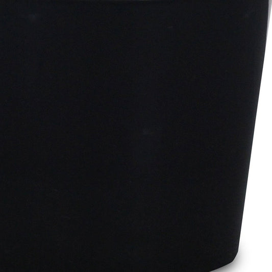 6" Black Recycled Plastic Indoor Outdoor Round Pot Planter