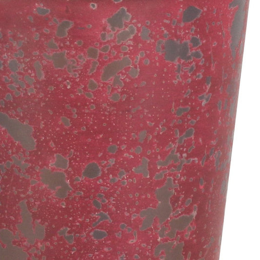 5" Red Recycled Plastic Indoor Outdoor Round Pot Planter