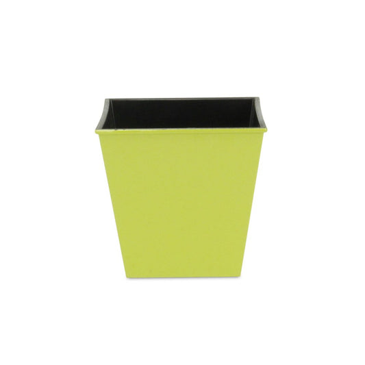 5" Lime Green Recycled Plastic Indoor Outdoor Square Pot Planter