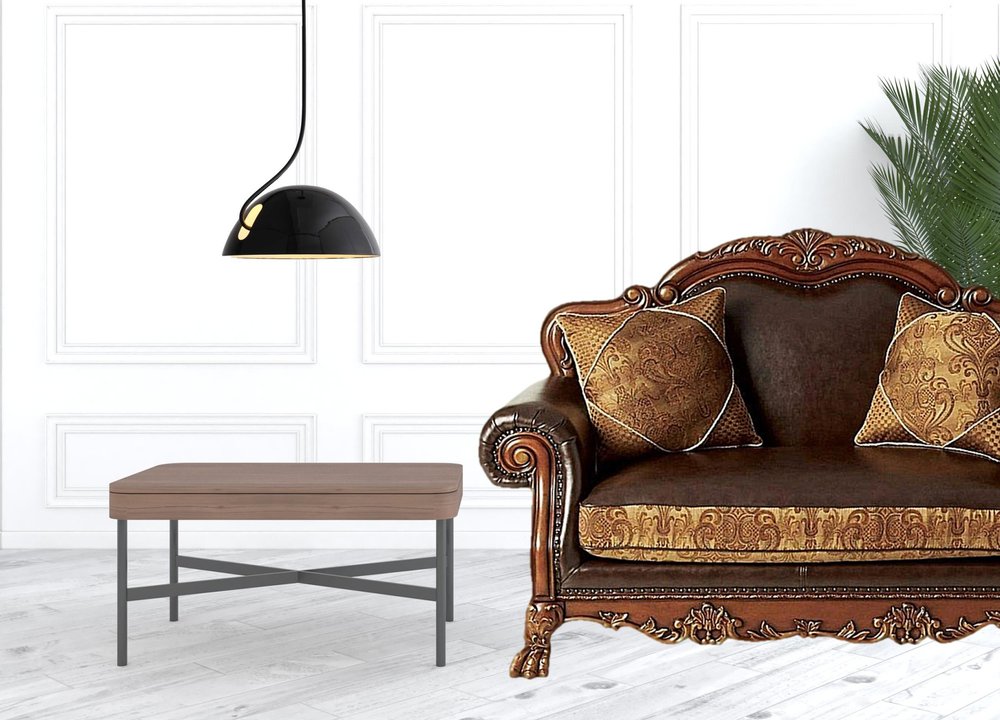 46" Brown and Cherry Blossom Pink Faux Leather Floral Tufted Arm Chair And Toss Pillow