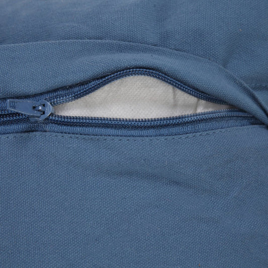 20" Blue Throw Pillow with Tassels