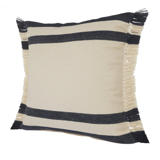 20" Blue and White Throw Pillow
