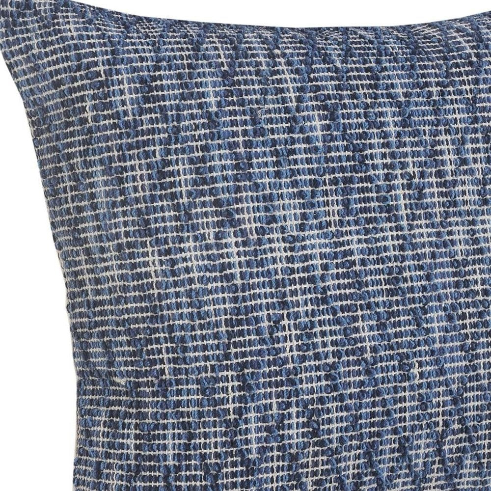 20" X 20" Gray 100% Cotton Geometric Zippered Pillow