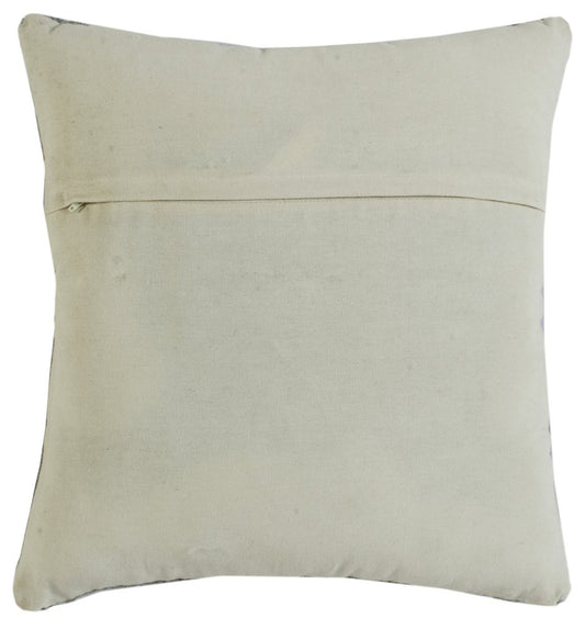 20" X 20" Gray Black Yellow And Ivory 100% Cotton Geometric Zippered Pillow