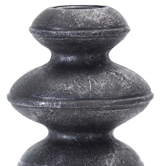 Set of Four Natural and Black Resin and Stone Powder Ornate Tabletop