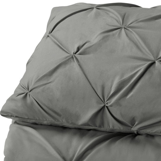 Gray King Microfiber Washable Microfiber Down Alternative Comforter