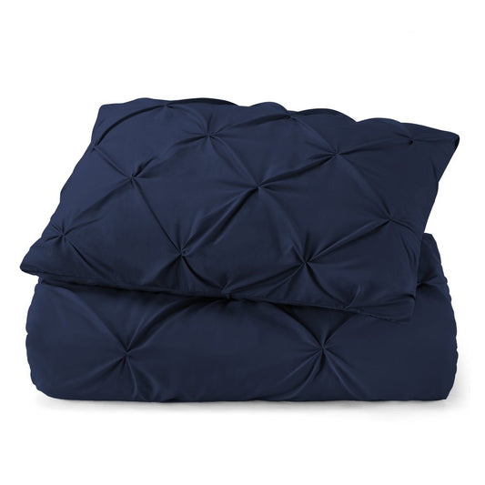 Navy Blue Twin Microfiber Washable Microfiber Down Alternative Comforter