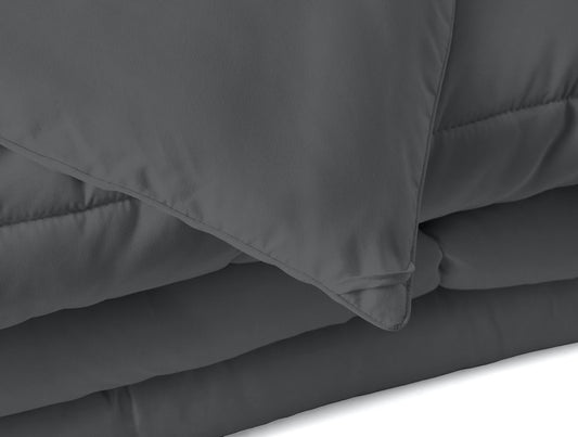 Gray King Microfiber Washable Microfiber Down Alternative Comforter