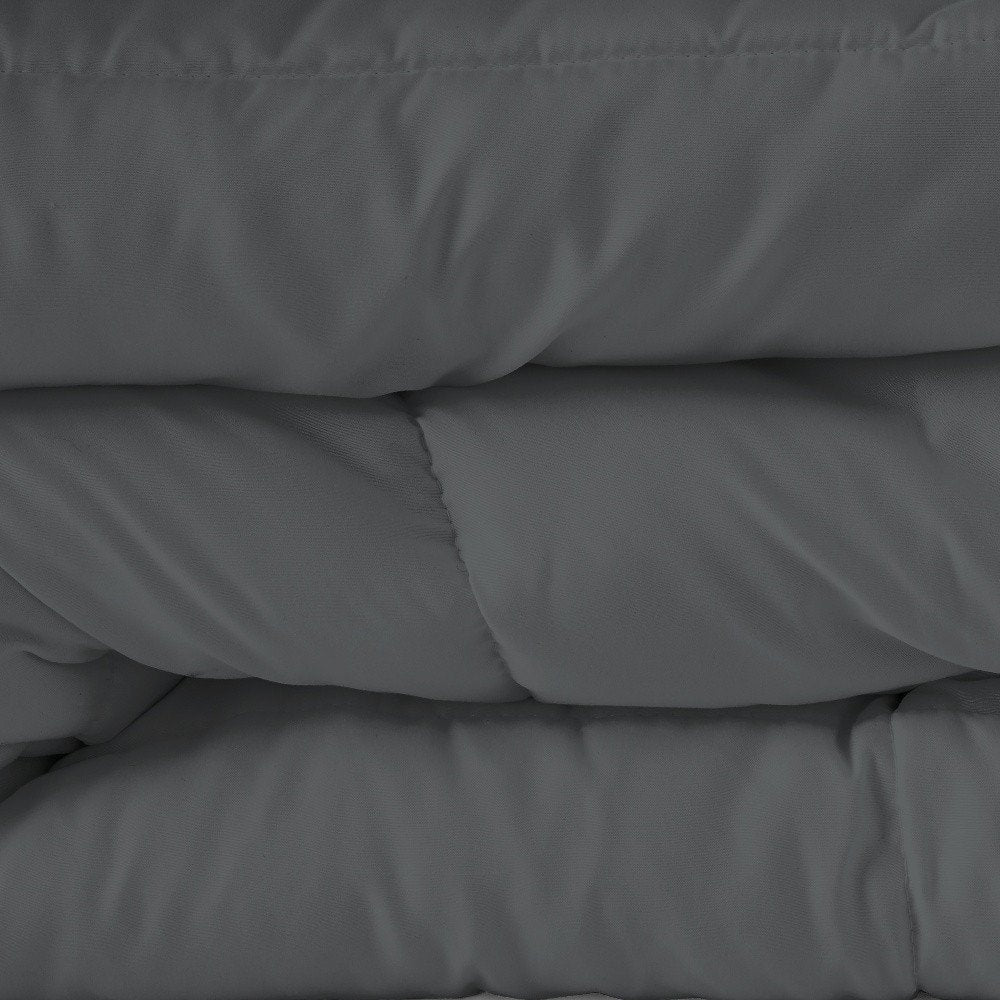 Gray Queen Microfiber Washable Microfiber Down Alternative Comforter