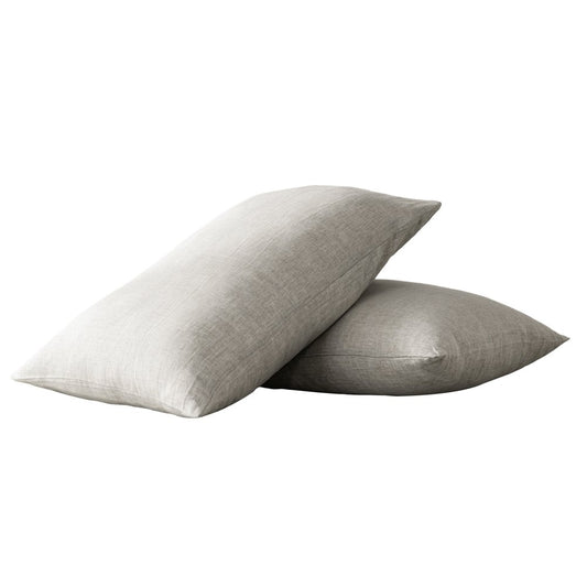 Set of Two Cloud Linen King Pillowcases